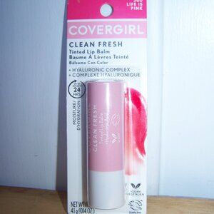 Covergirl NWT Clean Fresh Tinted Lip Balm (300 Life is Pink)